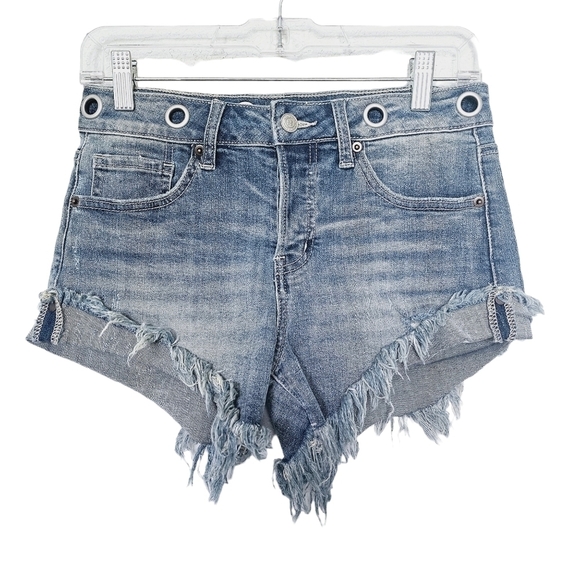 Altar'd State Sashed and Relaxed Eyelet Shorts - Picture 1 of 5